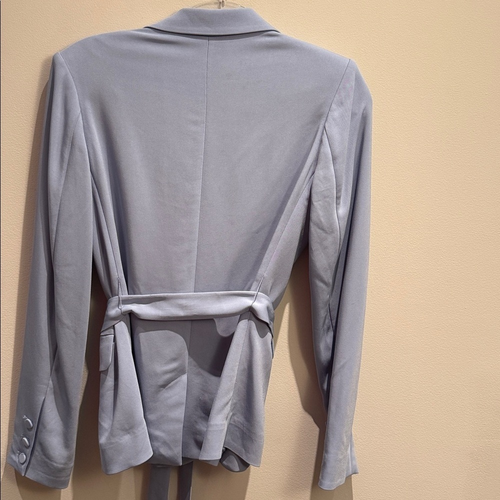 & Other Stories Light Baby Blue Blazer With Belt Size US 4 Women’s - Picture 2 of 7